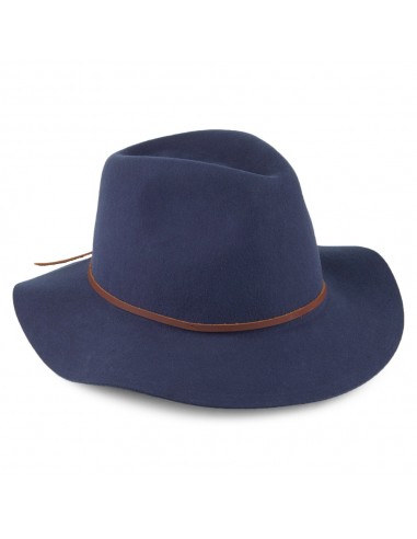 Chapeau Fedora Wesley bleu BRIXTON sur le site 