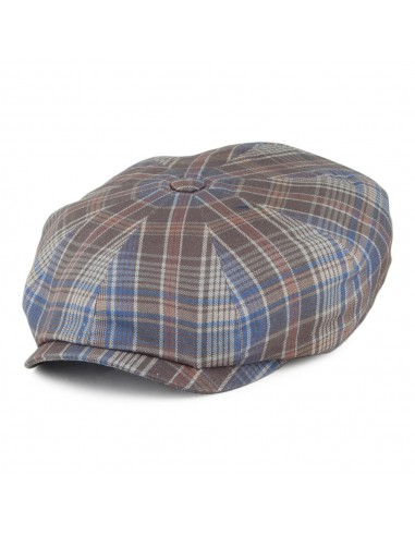 Casquette Gavroche à Carreaux bleu-gris STETSON Par le système avancé 