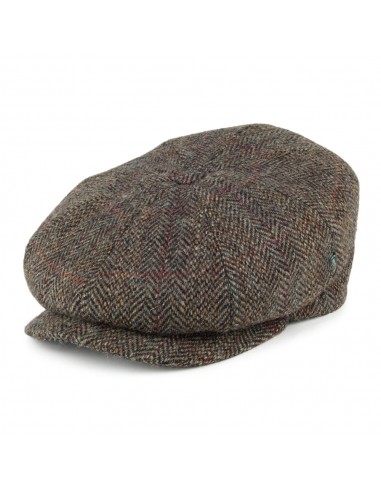 Casquette Gavroche en Harris Tweed à Chevrons sauge CITY SPORT acheter