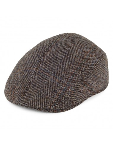 Casquette Plate Ascot en Harris Tweed beige CRAMBES de la marque