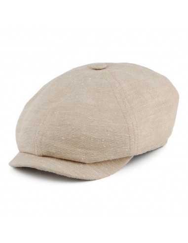 Casquette Gavroche à 6 Pans En Lin et Soie naturel STETSON Fin de série