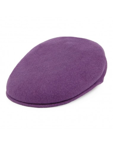 Casquette Plate en Laine 504 mauve foncé KANGOL livraison et retour toujours gratuits