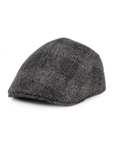 Casquette Plate Ascot en Harris Tweed Daily mélange de gris CRAMBES une grave pollution 