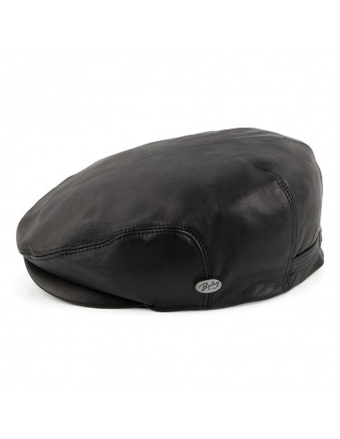 Casquette Plate en Cuir Stockton noir BAILEY vous aussi creer 