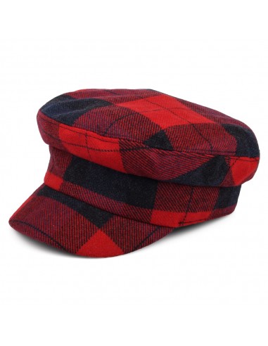 Casquette de Marin en Laine à Carreaux rouge-bleu marine TOMMY HILFIGER d'Europe débarque