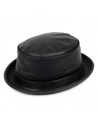 Chapeau Bob en Cuir noir NEW YORK HAT COMPANY chez Cornerstreet bien 