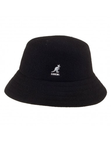 Chapeau Bob en Laine Lahinch noir KANGOL pas cher 