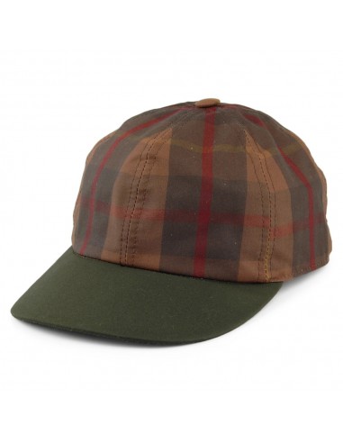 Casquette en Coton Ciré British Millerain marron-olive CITY SPORT Economisez 