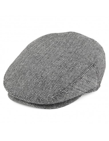 Casquette Plate à Chevrons gris JAXON & JAMES - VENTE EN GROS en stock