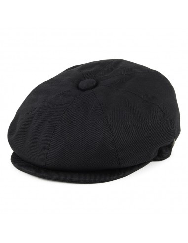 Casquette Gavroche en Coton Noir JAXON & JAMES - VENTE EN GROS les ligaments