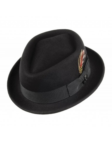 Chapeau Pork Pie Diamond Crown noir JAXON & JAMES - VENTE EN GROS pour bénéficier 