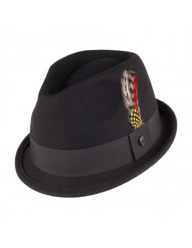 Chapeau Trilby Déformable Dekker noir JAXON & JAMES - VENTE EN GROS JUSQU'A -70%! 