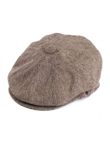 Casquette Gavroche à Chevrons marron JAXON & JAMES - VENTE EN GROS la livraison gratuite