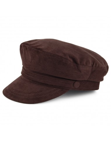 Casquette de Marin en Velours Côtelé marron JAXON & JAMES - VENTE EN GROS sélection de produits