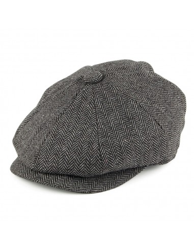 Casquette Gavroche Enfant à Chevrons anthracite JAXON & JAMES - VENTE EN GROS ouvre sa boutique