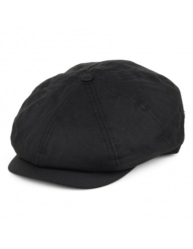 Casquette Gavroche en Coton Ciré British Millerain noir JAXON & JAMES - VENTE EN GROS prix pour 