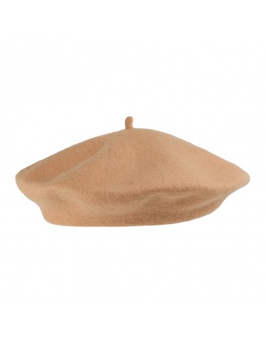 Béret Tendance en Laine camel - VENTE EN GROS - 200 solde