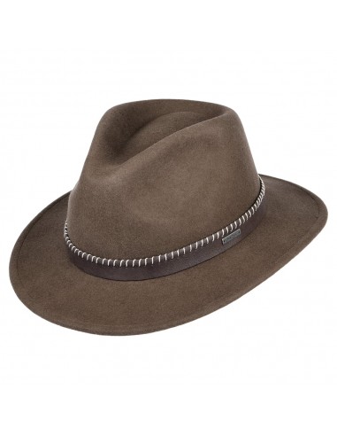 Chapeau Fedora en Laine Feutrée Oaklyn marron BARTS Découvrez la collection