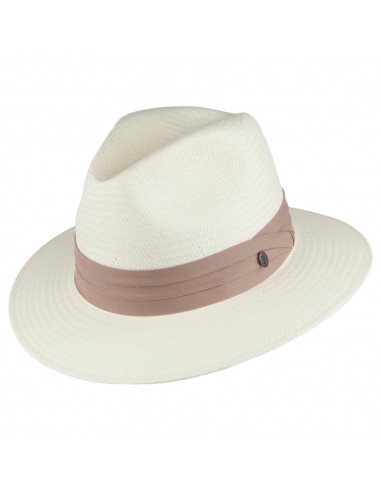 Chapeau Fedora Safari en Paille Toyo avec Bandeau khaki JAXON & JAMES - VENTE EN GROS pas cheres