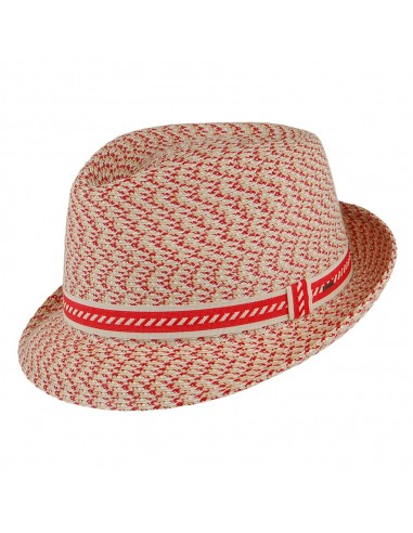 Chapeau Trilby Mannes rouge-naturel BAILEY paiement sécurisé