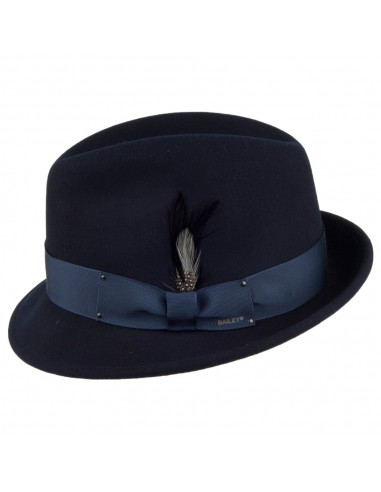 Chapeau Trilby Déformable Tino bleu marine BAILEY de France