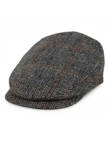 Casquette Plate en Harris Tweed à Visière Allongée gris-noir CITY SPORT Toutes les collections ici