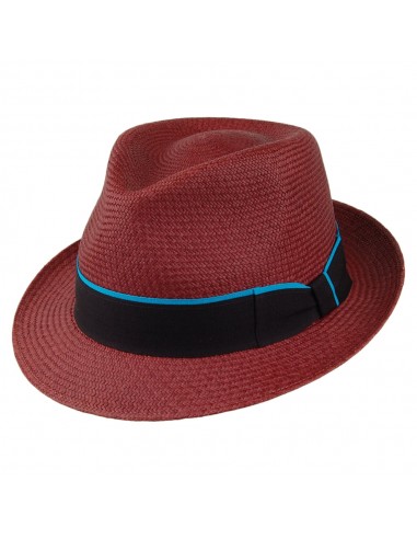 Chapeau Trilby Panama merlot FAILSWORTH Economisez 