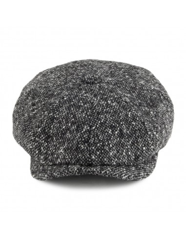 Casquette Gavroche en Tweed du Donegal Hatteras anthracite STETSON est présent 