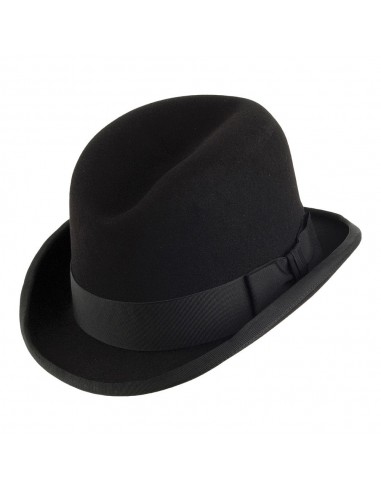 Chapeau Homburg en Fourrure Feutrée noir CHRISTYS shop