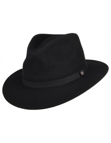 Chapeau Fedora en Laine Feutrée Pliable Messer noir BRIXTON vous aussi creer 