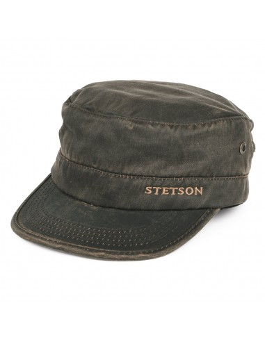 Casquette Militaire Weathered marron STETSON rembourrage situé sous