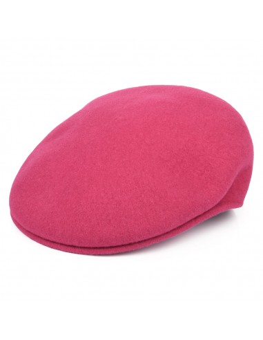 Casquette Plate en Laine 504 rose vif KANGOL français