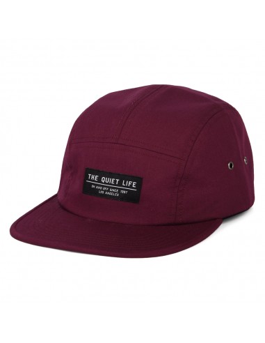 Casquette 5 Panel Foundation bordeaux THE QUIET LIFE en ligne des produits 