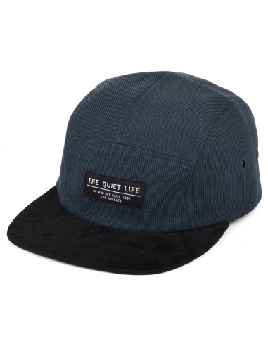 Casquette 5 Panel Cord Combo bleu marine-noir THE QUIET LIFE des créatures d'habitude