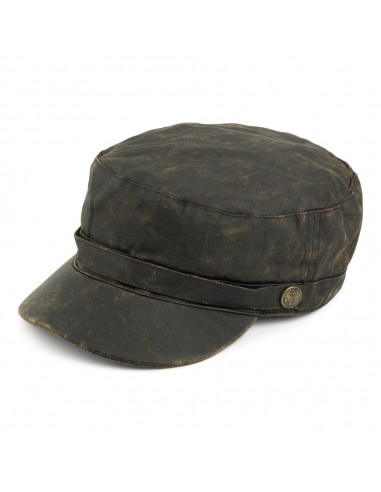 Casquette Militaire en Coton à Effet Usé marron JAXON & JAMES - VENTE EN GROS 2 - 3 jours ouvrés.