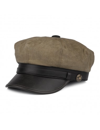 Casquette de Motard Rebelle beige britannique JAXON & JAMES - VENTE EN GROS vous aussi creer 