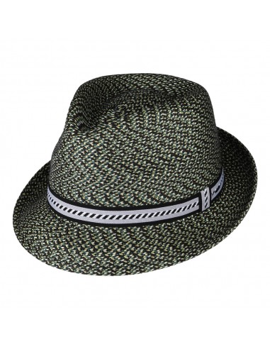 Chapeau Trilby Mannes noir-vert BAILEY Véritable concentré