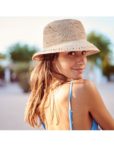 Chapeau Cloche en Paille Tikia naturel BARTS de France