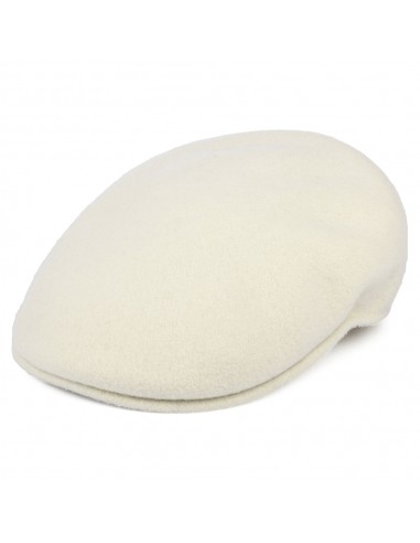 Casquette Plate en Laine 504 blanc hiver KANGOL l'évolution des habitudes 