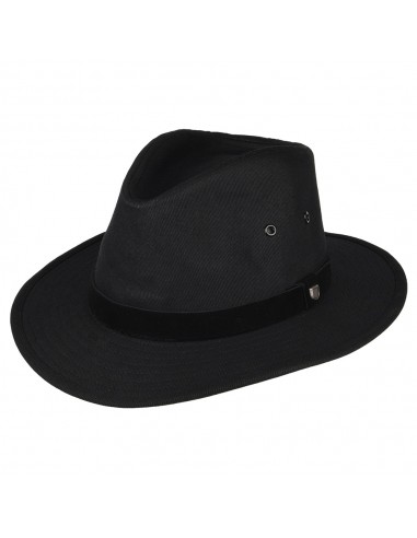 Chapeau Fedora en Coton Hydrofuge Messer X Adventure noir BRIXTON Faites des économies