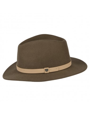 Chapeau Fedora en Laine Feutrée Messer marron-naturel BRIXTON de France