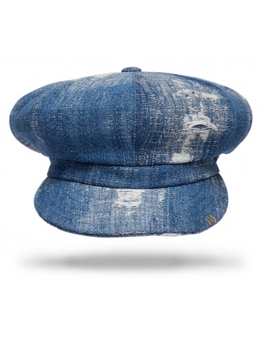 Upcycled Denim Newsboy Cap livraison et retour toujours gratuits