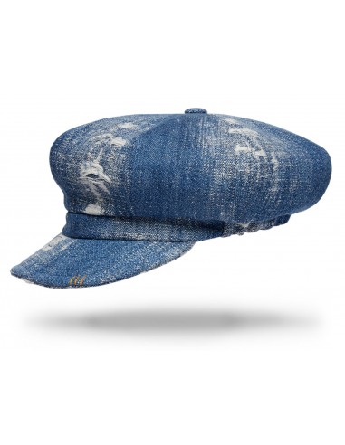 Upcycled Denim Newsboy Cap W en ligne des produits 