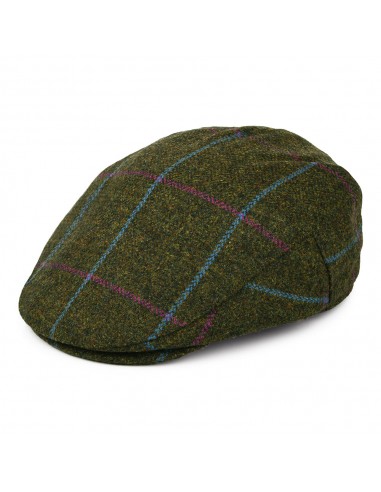 Casquette Plate Imperméable à Carreaux olive-violet-bleu FAILSWORTH des créatures d'habitude