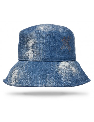 Upcycled Denim Bucket Hat - W Dans la société mordern