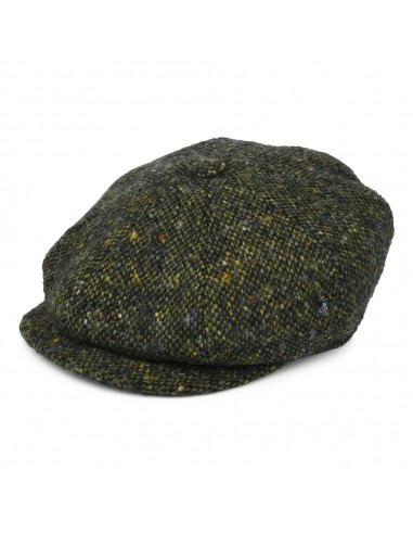 Casquette Gavroche en Tweed du Donegal Chiné Calotte Profonde forêt-multi CITY SPORT d'Europe débarque