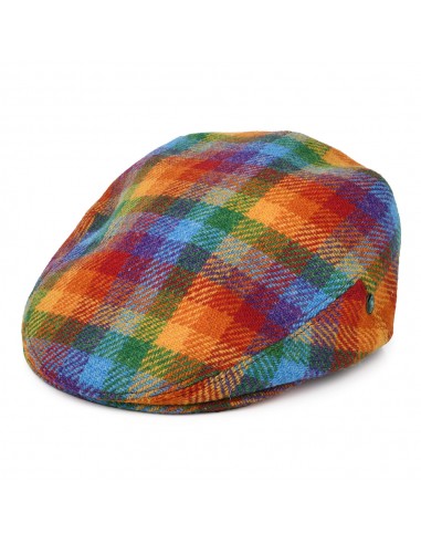 Casquette Plate en Harris Tweed Pride arc-en-ciel CITY SPORT livraison et retour toujours gratuits