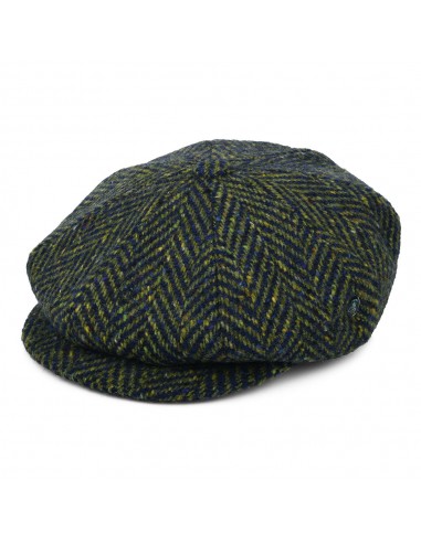 Casquette Gavroche en Tweed du Donegal à Chevrons vert-bleu CITY SPORT En savoir plus