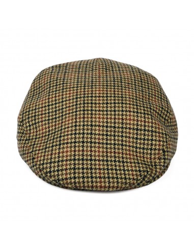 Casquette Plate en Laine et Cachemire Pied-de-Poule camel-multi CITY SPORT shop