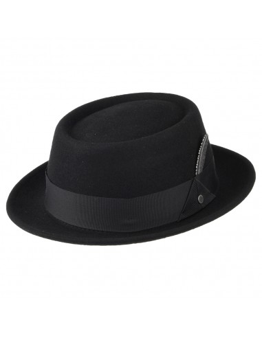 Chapeau Pork Pie en Laine Feutrée Hydrofuge noir STETSON 2024